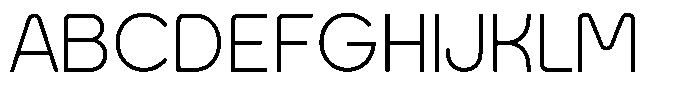 Arko Extra Light A Font UPPERCASE