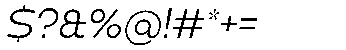 Arko Light A Italic Font OTHER CHARS