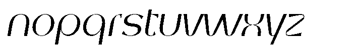 Arko Poster Arko P Regular Italic Font LOWERCASE