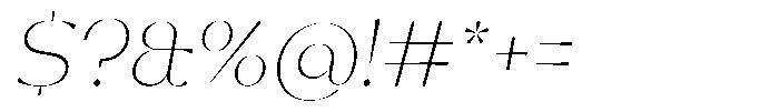 Arko Poster Arko P Thin Italic Font OTHER CHARS