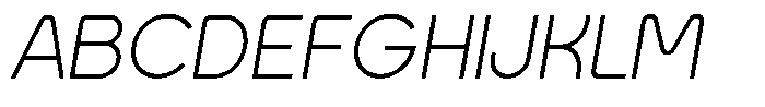 Arko Small CAPS Arko CA Extra Light Italic Font UPPERCASE