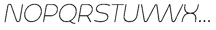 Arko Small CAPS Arko CA Thin Italic Font UPPERCASE