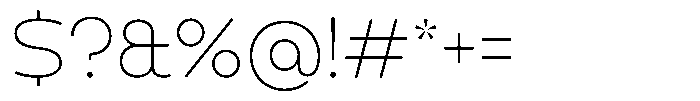 Arko Thin A Font OTHER CHARS