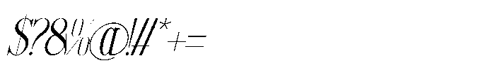Arkvell Italic Font OTHER CHARS