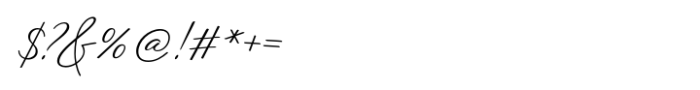 Arlanda Script Regular Font OTHER CHARS