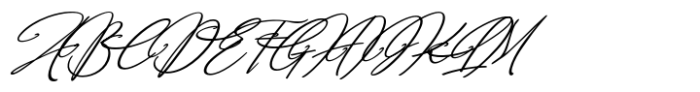 Arlanda Script Swash Italic Font UPPERCASE