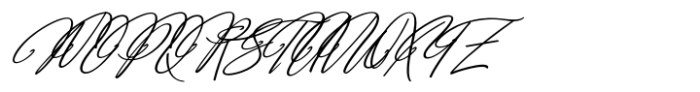 Arlanda Script Swash Italic Font UPPERCASE