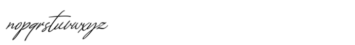 Arlanda Script Swash Italic Font LOWERCASE