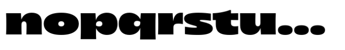 Arlen Expanded Heavy Font LOWERCASE