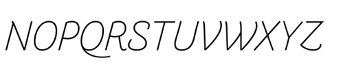 Arlette Light Italic Font UPPERCASE