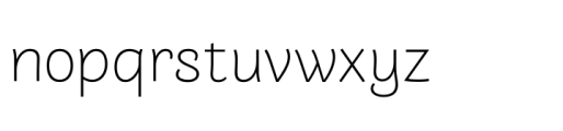 Arlette Thai Light Font LOWERCASE