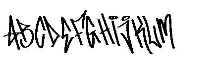 Arlianse Graffiti Font UPPERCASE