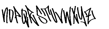 Arlianse Graffiti Font UPPERCASE