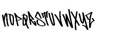 Arlianse Graffiti Font LOWERCASE