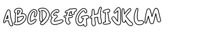 Arlo Lines Outline Font UPPERCASE