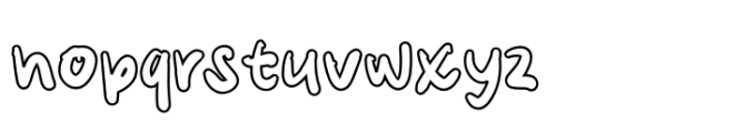 Arlo Lines Outline Font LOWERCASE
