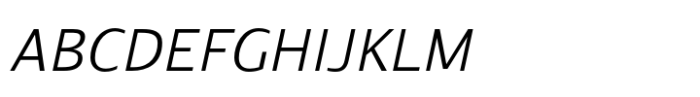 Arlonne Sans Pro Light italic Font UPPERCASE
