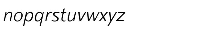 Arlonne Sans Pro Light italic Font LOWERCASE
