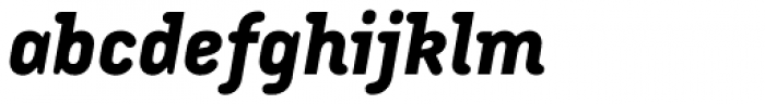 Armature Neue ExtraBold Italic Font LOWERCASE