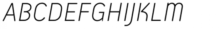 Armature Neue Sans ExtraLight Italic Font UPPERCASE