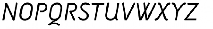 Armature Neue Sans Light Italic Font UPPERCASE