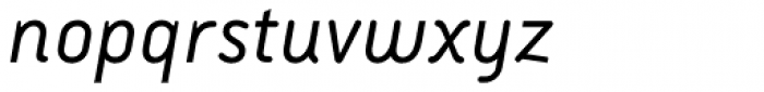 Armature Neue Sans Light Italic Font LOWERCASE