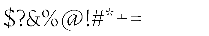 Armet Light Font OTHER CHARS