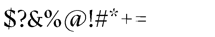 Armet Medium Font OTHER CHARS