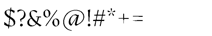 Armet Regular Font OTHER CHARS