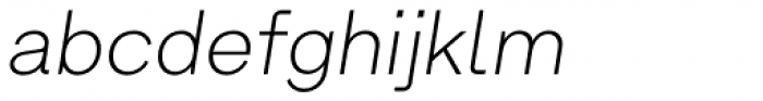Armin Grotesk Thin Italic Font LOWERCASE