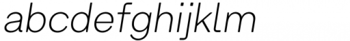 Armin Soft Thin Italic Font LOWERCASE