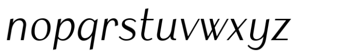 Armoire Medium Italic Font LOWERCASE