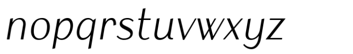 Armoire Regular Italic Font LOWERCASE