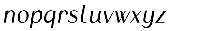 Armoire Semibold Italic Font LOWERCASE