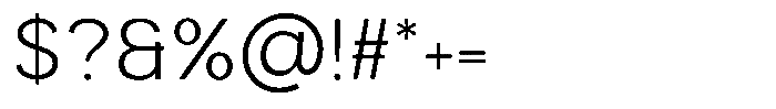 Armonia Light Font OTHER CHARS