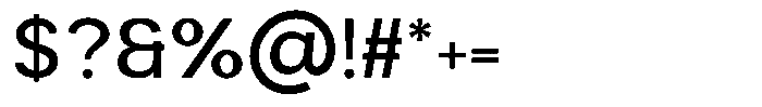Armonia Medium Font OTHER CHARS