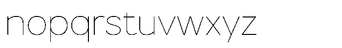 Armonia Thin Font LOWERCASE
