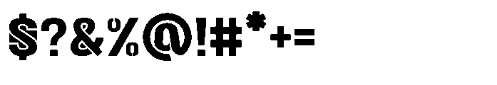 Armor Legion Regular Font OTHER CHARS