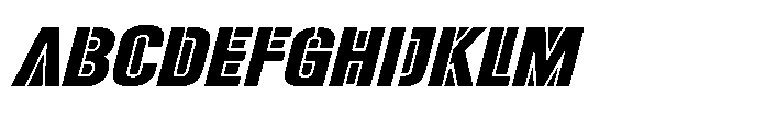 Armor Legion Slant Font UPPERCASE