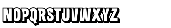 Arnel Extrude Right Font UPPERCASE