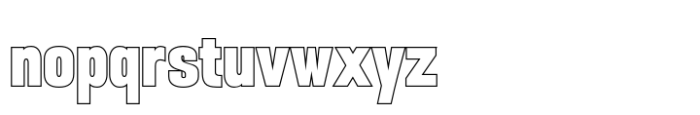 Arnel Outline Font LOWERCASE
