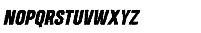 Arnel Rough Italic Font UPPERCASE