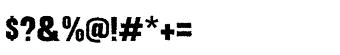 Arnel Rough Regular Font OTHER CHARS