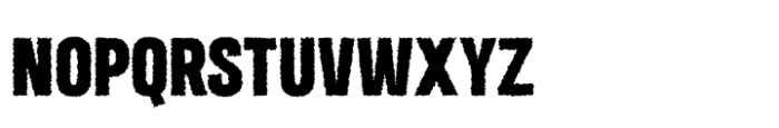Arnel Rough Regular Font UPPERCASE