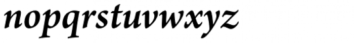 Arno Pro SemiBold Italic Font LOWERCASE