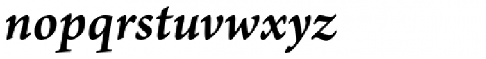 Arno Pro SmallText SemiBold Italic Font LOWERCASE
