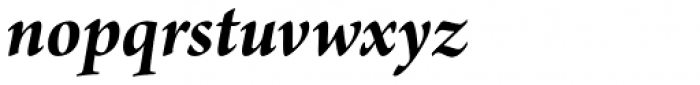 Arno Pro SubHead Bold Italic Font LOWERCASE
