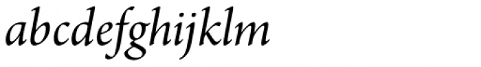 Arno Pro SubHead Italic Font LOWERCASE