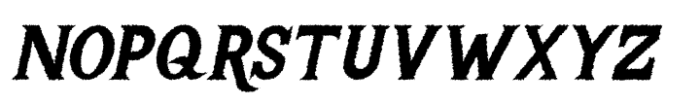 Arnod Rough Italic Font UPPERCASE