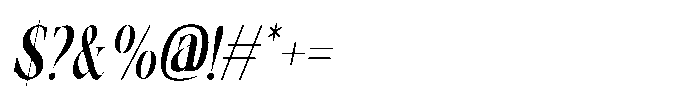 Arnoira Italic Font OTHER CHARS
